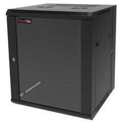 Blacktek 12RU Wall Mount Cabinet with Rear Swing Door