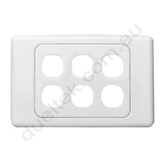 Clipsal Compatible Wall Plate - WP-6