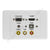 Clipsal 2000 AV Wall Plate VGA HDMI 3.5mm USB Composite