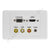 Clipsal 2000 AV Wall Plate VGA HDMI 3.5mm Composite