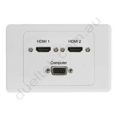 Clipsal AV Wall Plate with HDMI VGA