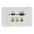 Clipsal AV Wall Plate HDMI VGA Composite RCA