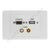 Clipsal 2000 Wall Plate VGA USB Audio