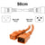 50cm Orange C19-C20 15A Enterprise Class Extension Cord CAB27-005-ORN