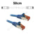 50cm Blue CAT6A Cable CAT6A-0.5-BLU