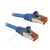 Blue CAT6A Cable with Red RJ45 S/FTP