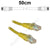 50cm Yellow CAT6 RJ45 Cable UTP6-0.5-YE