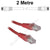 2M Red CAT6 RJ45 Cable UTP6-02-RE